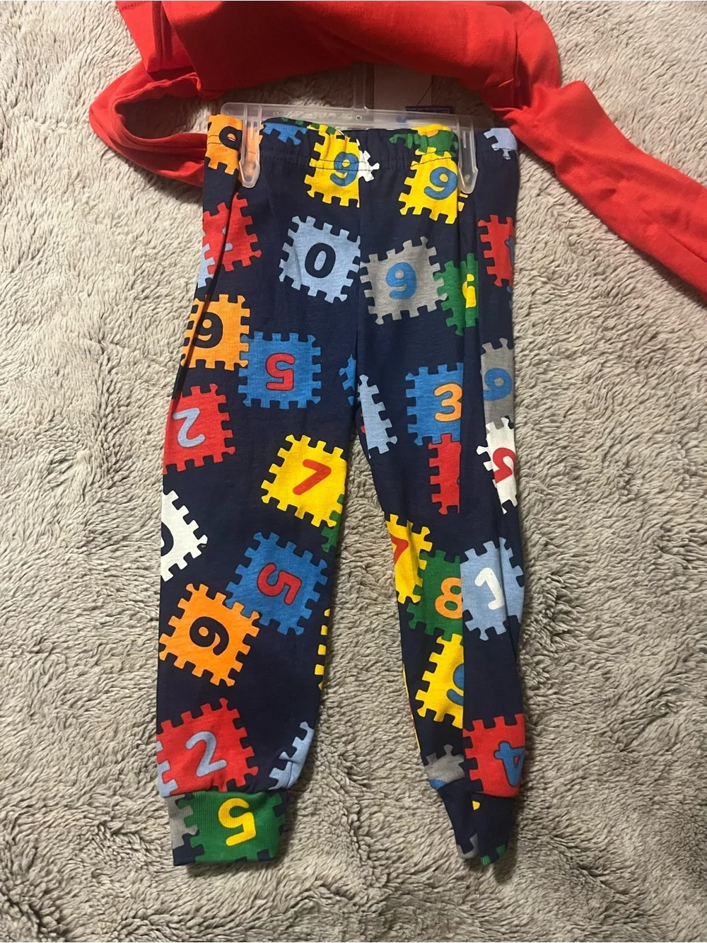The Children's Place Red and Navy Baby Pajama Set